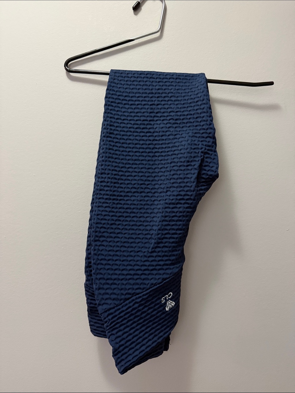 Women's Navy Textured Leggings